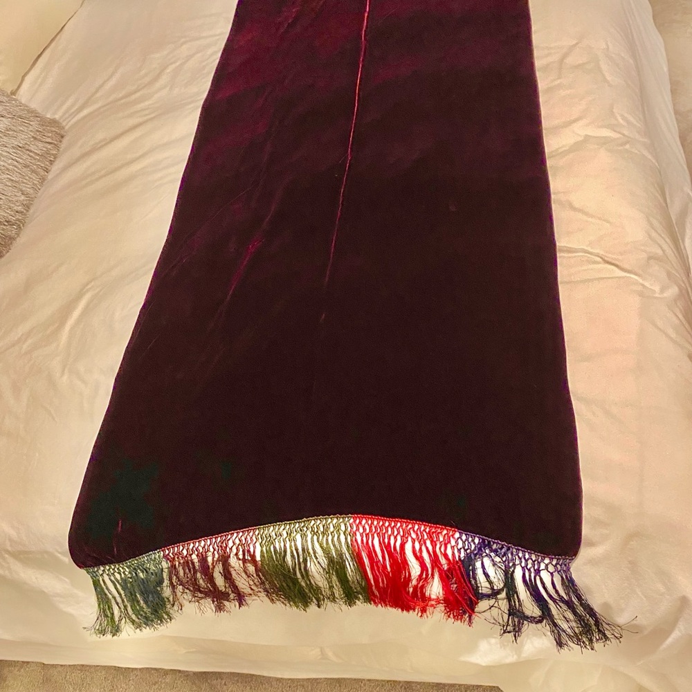 Christian Dior Velvet Wrap with Fringe